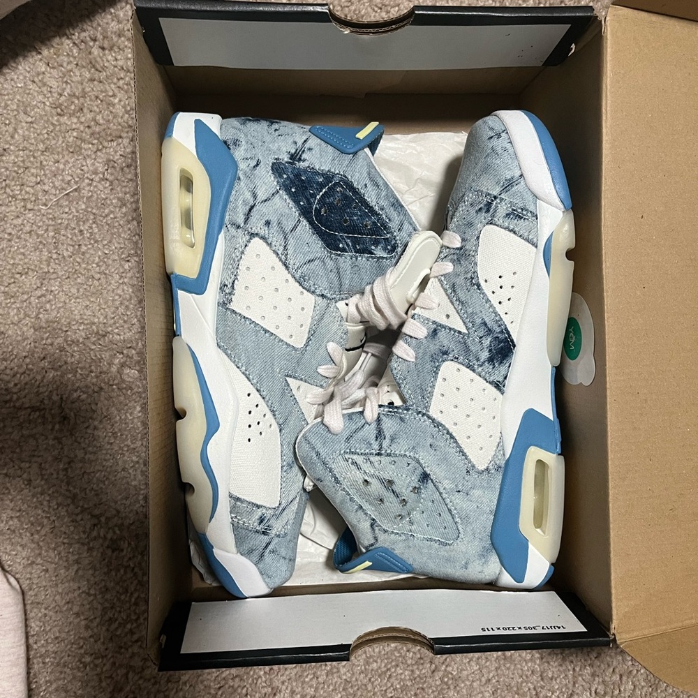 Jordan Air 6 Retro (GS) in Blue and White